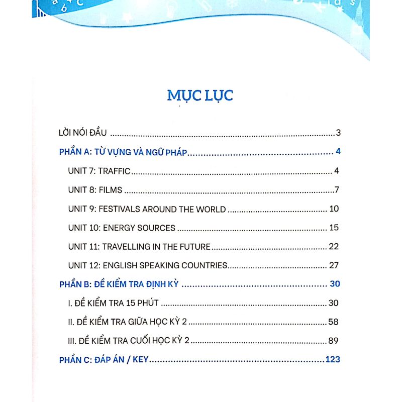 GLOBAL SUCCESS - Bộ đề kiểm tra định kỳ 4 kỹ năng tiếng anh lớp 7 tập 2