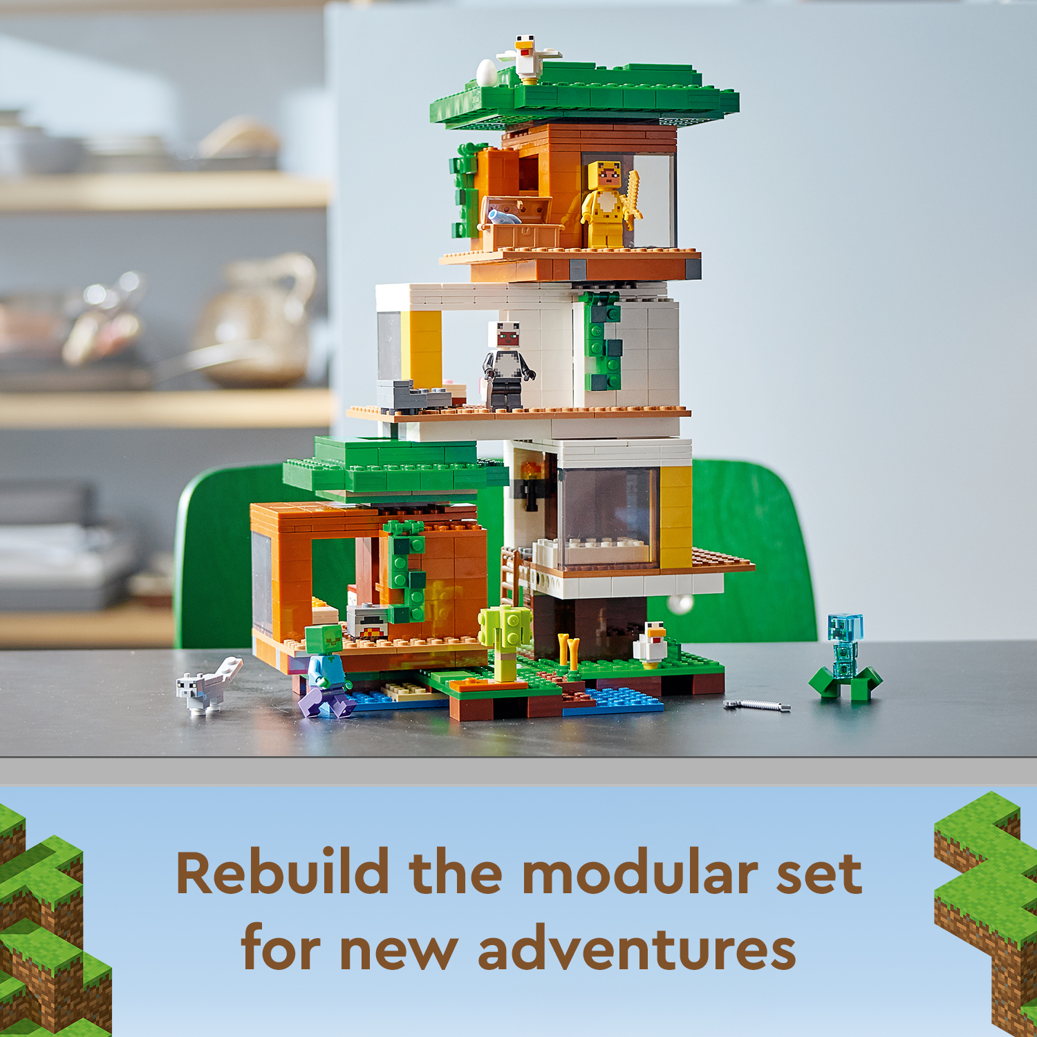 LEGO Minecraft 21174 Nhà Cây Hiện Đại (909 chi tiết)