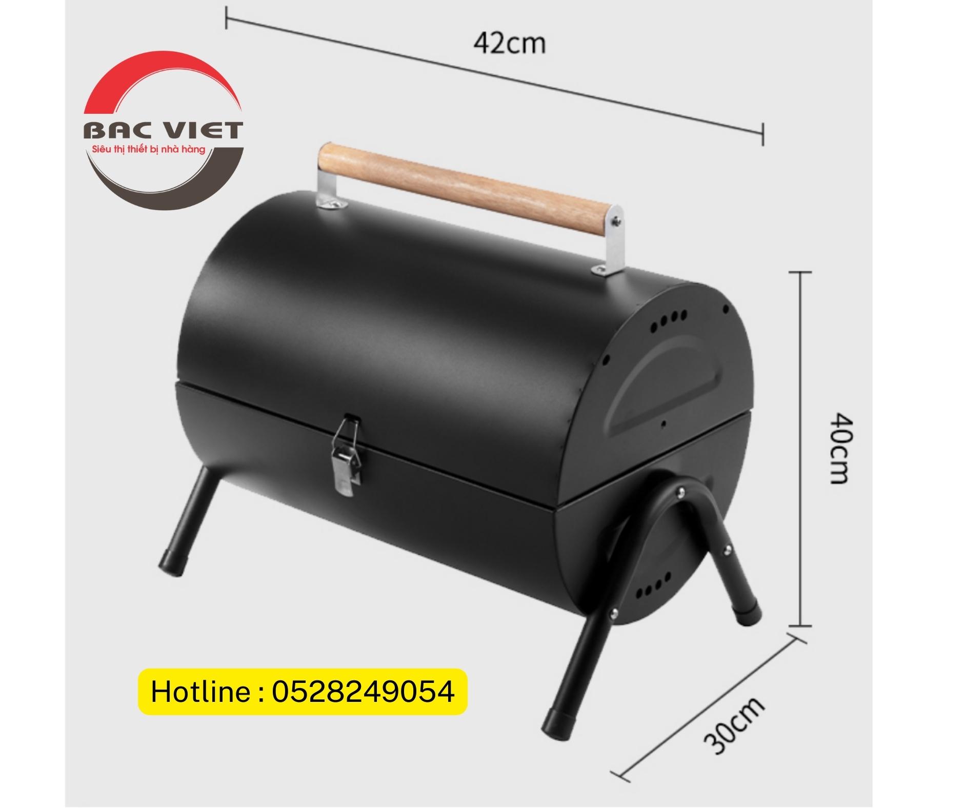 BẾP NƯỚNG THAN HOA BBQ MINI [ TẶNG VỈ NƯỚNG] NGOÀI TRỜI CẦM TAY CHO GIA ĐÌNH