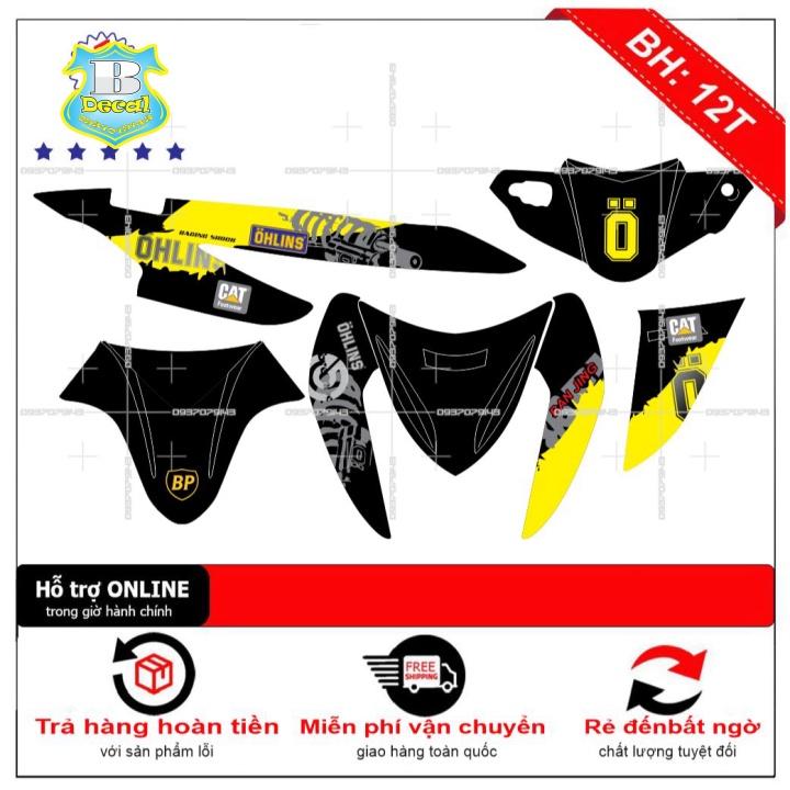Tem rời Click 110 ohlins đen