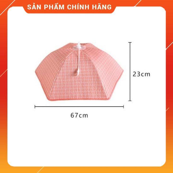 Lồng bàn giữ nhiệt gấp gọn cỡ lớn 6 cạnh có khung chống bụi và côn trùng bền đẹp