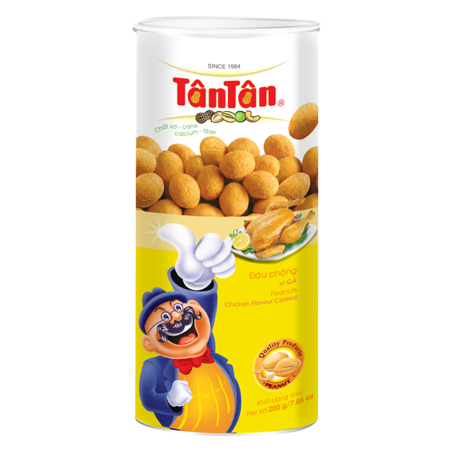 Combo 5 Loại Đậu Phộng Tân Tân: Nước Cốt Dừa + BBQ + Gà + Tôm + Phô Mai