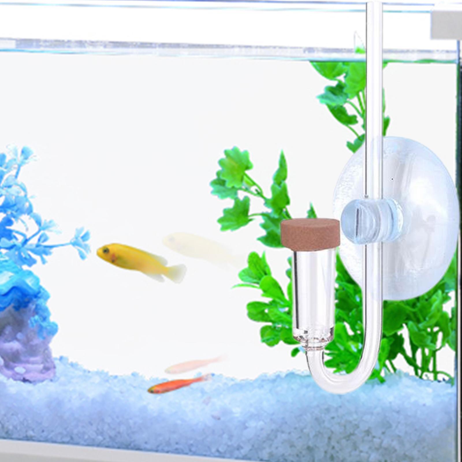 CO2 Diffuser U Shape Transparent Acrylic for Aquarium Fish Tank Equipment