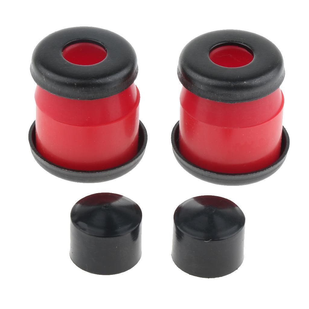 2xSkateboard Rebuild Kit Bushings Washers Pivot Cups for 2 Trucks 7in Red