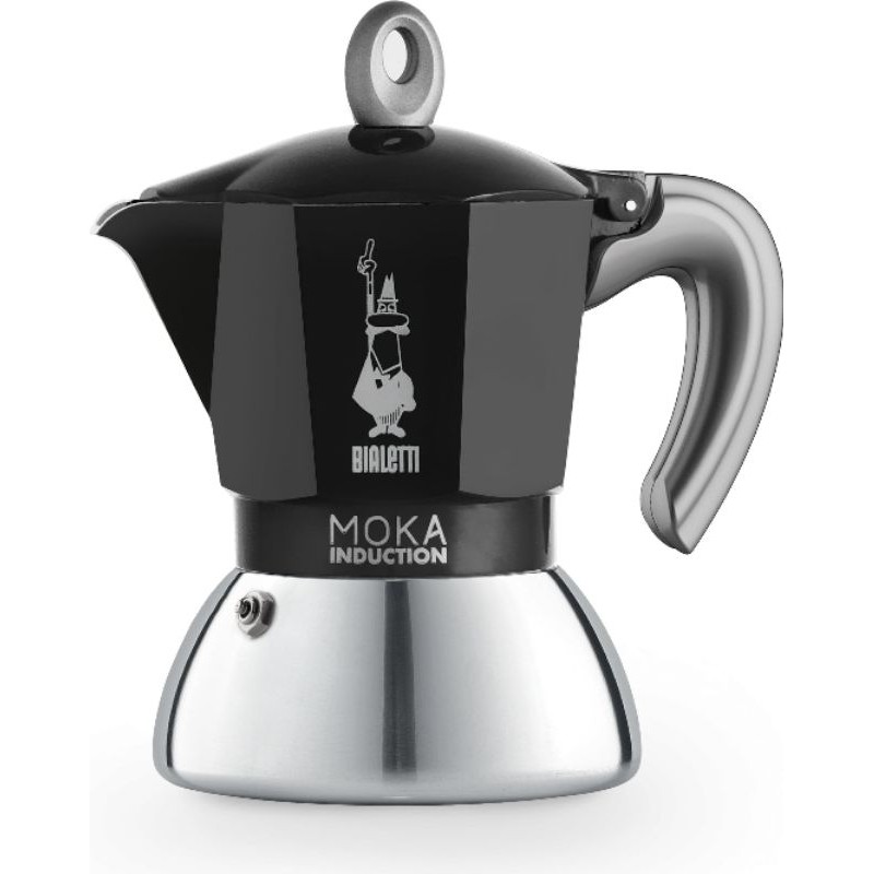 Ấm Moka Bialetti Induction đun trên bếp từ 2 - 4 Cup - Hàng chính hãng