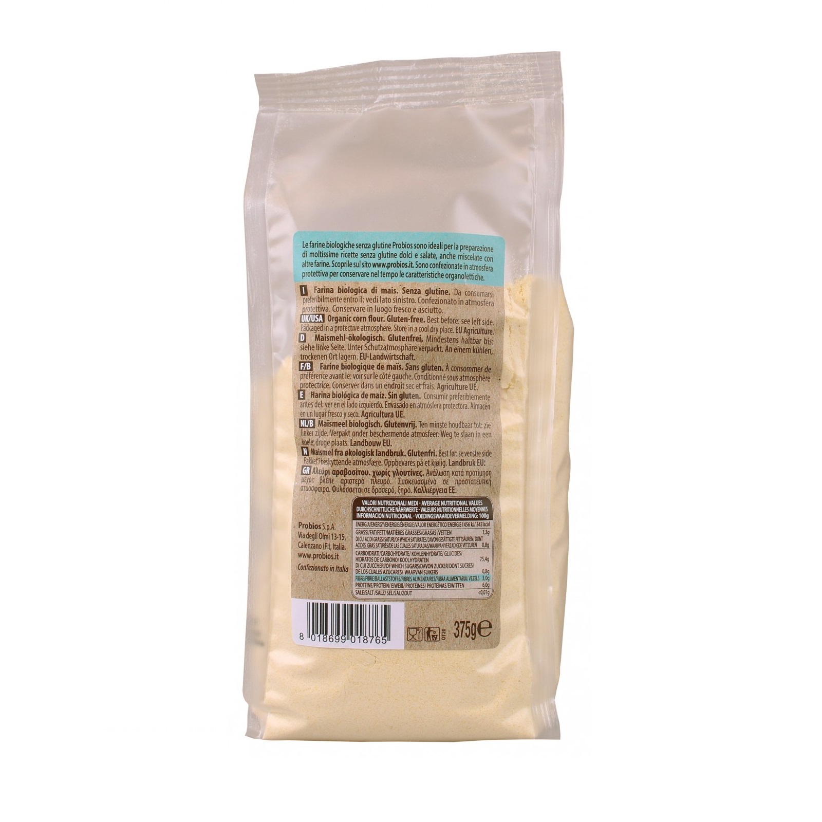 Bột bắp hữu cơ 375g ProBios Organic Corn Flour