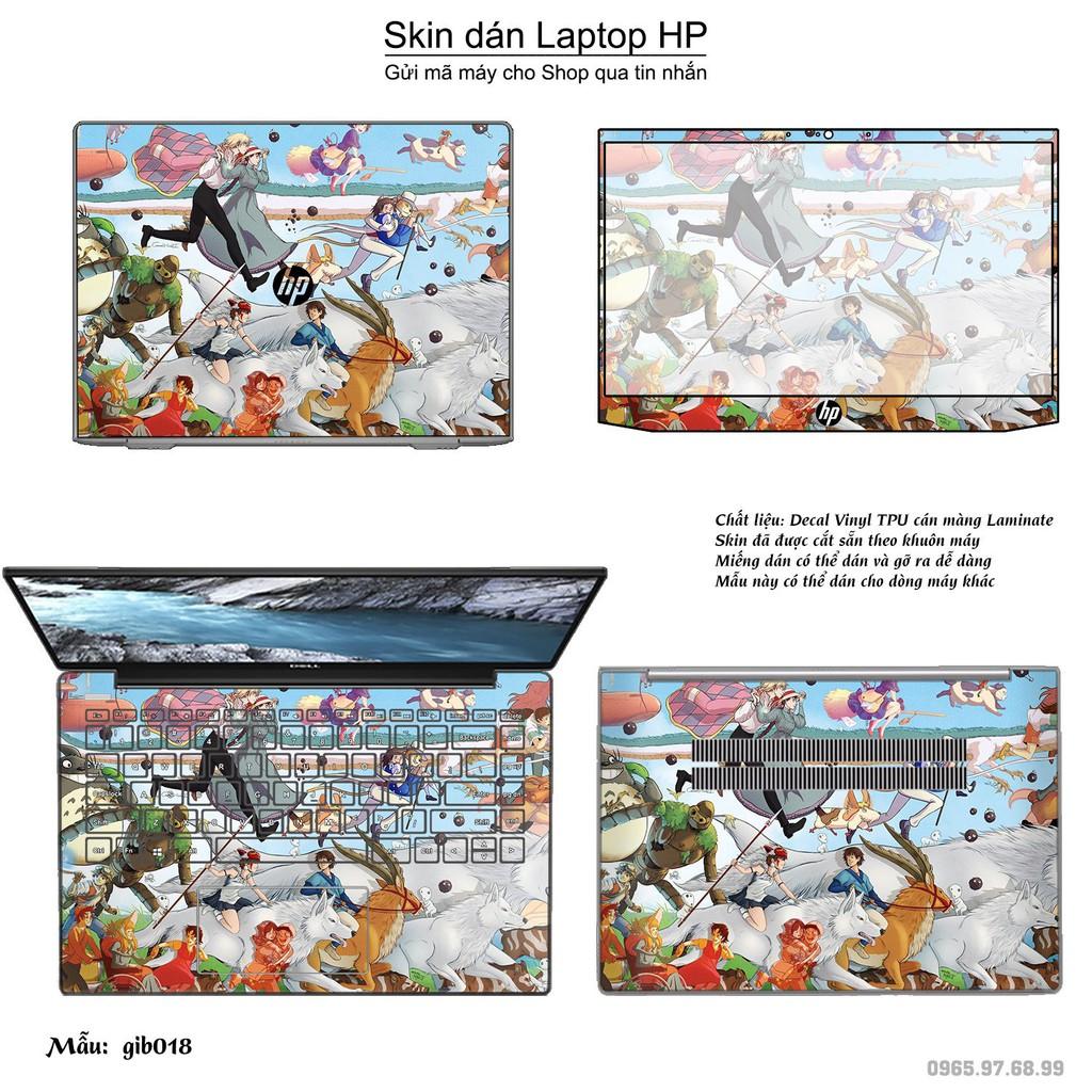 Skin dán Laptop HP in hình Ghibli image (inbox mã máy cho Shop)