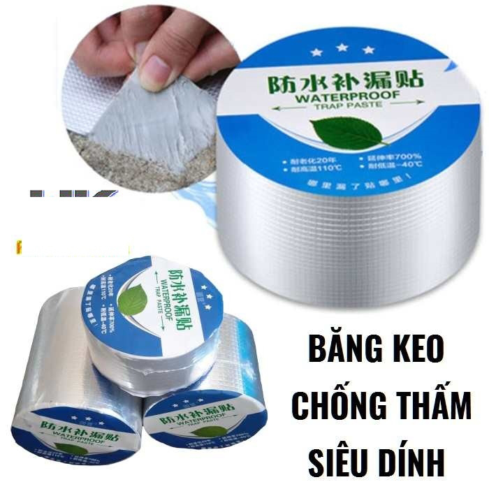 Băng Keo Chống Thấm, Chống Dột Dán Siêu Dính Trên Mọi Bề Mặt, Dán Mái Tôn, Dán Tường, Dán Ống Nước - PucaMart