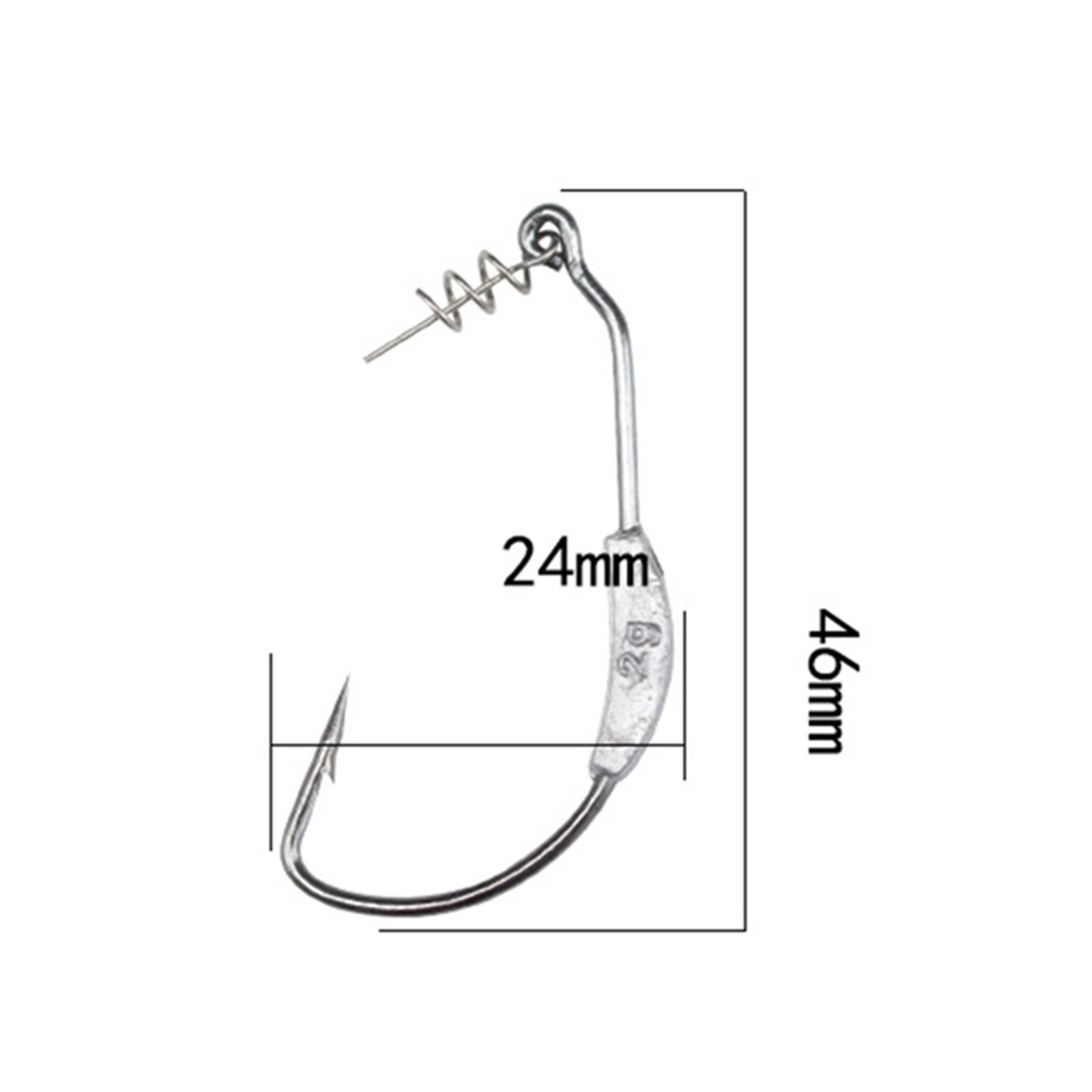 20x Fishing Hooks Catfish Hooks Fish Hooks Carbon Steel Hooks Weighted Hooks