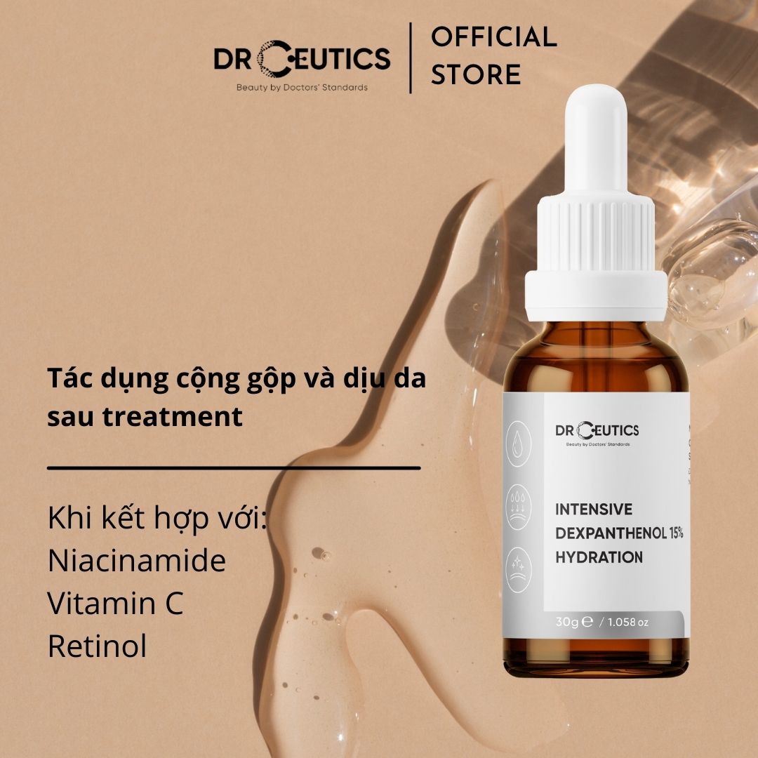 Tinh Chất Vitamin B5 DrCeutics Intensive Dexpanthenol 15% Hydration Cấp Ẩm Và Phục Hồi Dành Cho Da Khô