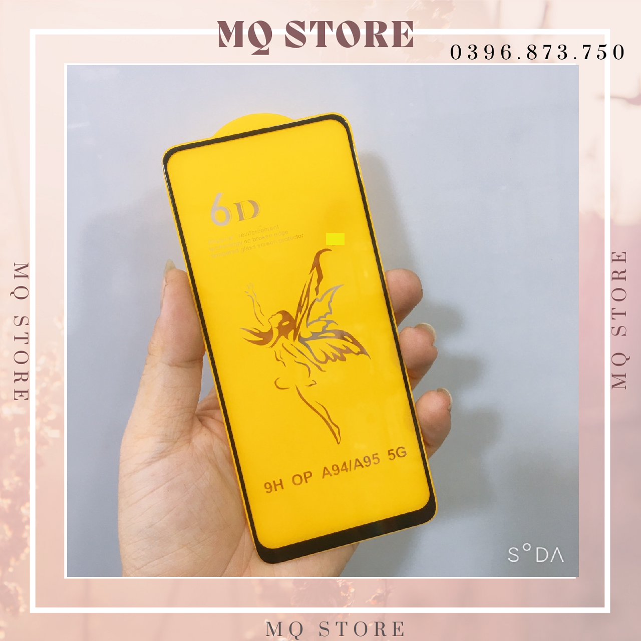 Kính cường lực full màn hình 6D thiên thần cao cấp dàn cho Oppo Reno 7/ 7z/ A94 / A95 5g