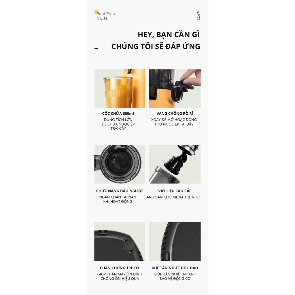 Máy Ép Chậm SNAPBEE Phiên Bản Limiteđ Màu Bạc - Máy Ép Trái Cây Rau Củ