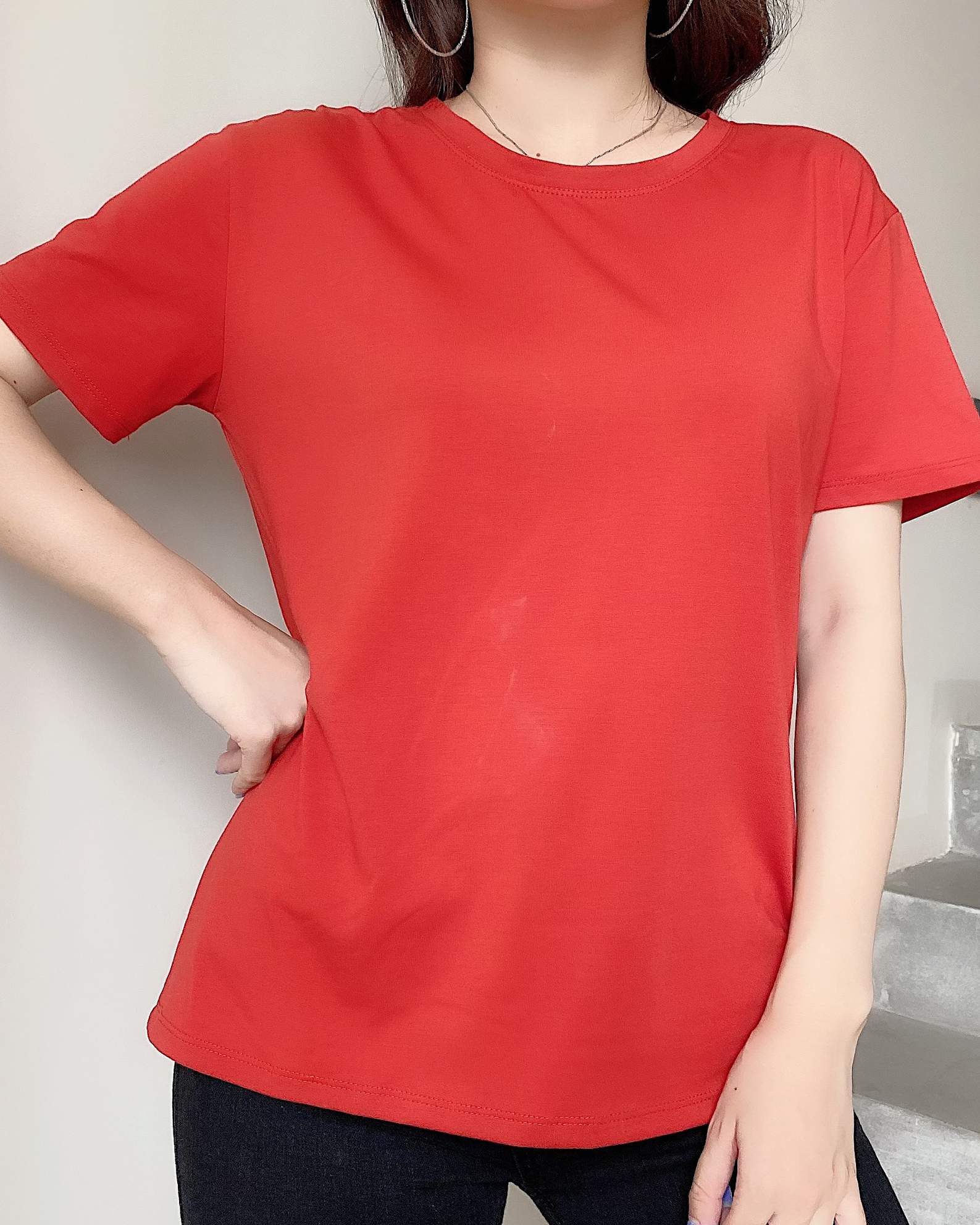 Áo thun nữ trơn THỎ TÂY A69