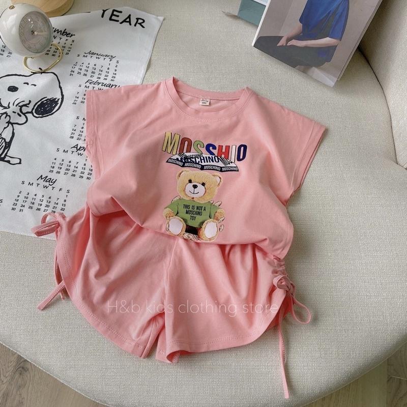 Bộ cộc tay Bé gái size đại️M0034️ Bộ quần áo bé gái từ 17-30kg, chất cotton 4 chiều mềm mịn thấm hút mồ hôi tốt