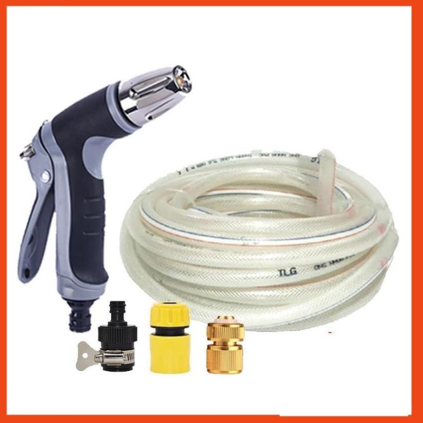 Bộ dây và vòi xịt rửa xe tưới cây tăng áp 3-5M 206817