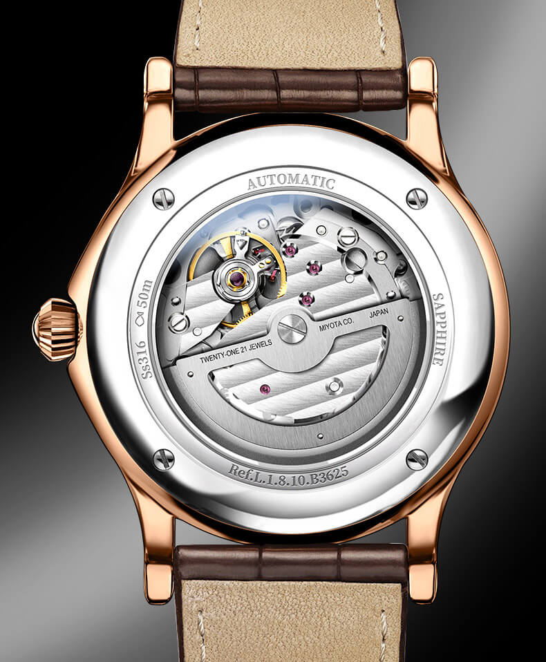 Đồng hồ nam chính hãng LOBINNI L1810-2 Fullbox, Kính sapphire ,chống xước,chống nước,dây da xịn, Mới 100%,Bảo hành 24 tháng