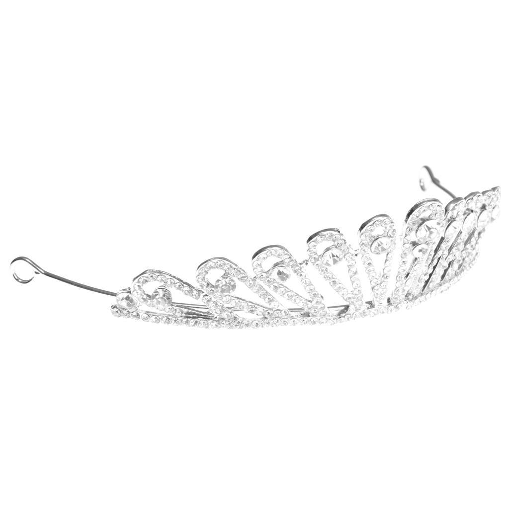 Rhinestone Crown Women Bridal Tiara Wedding Queen Prom Pageant Princess