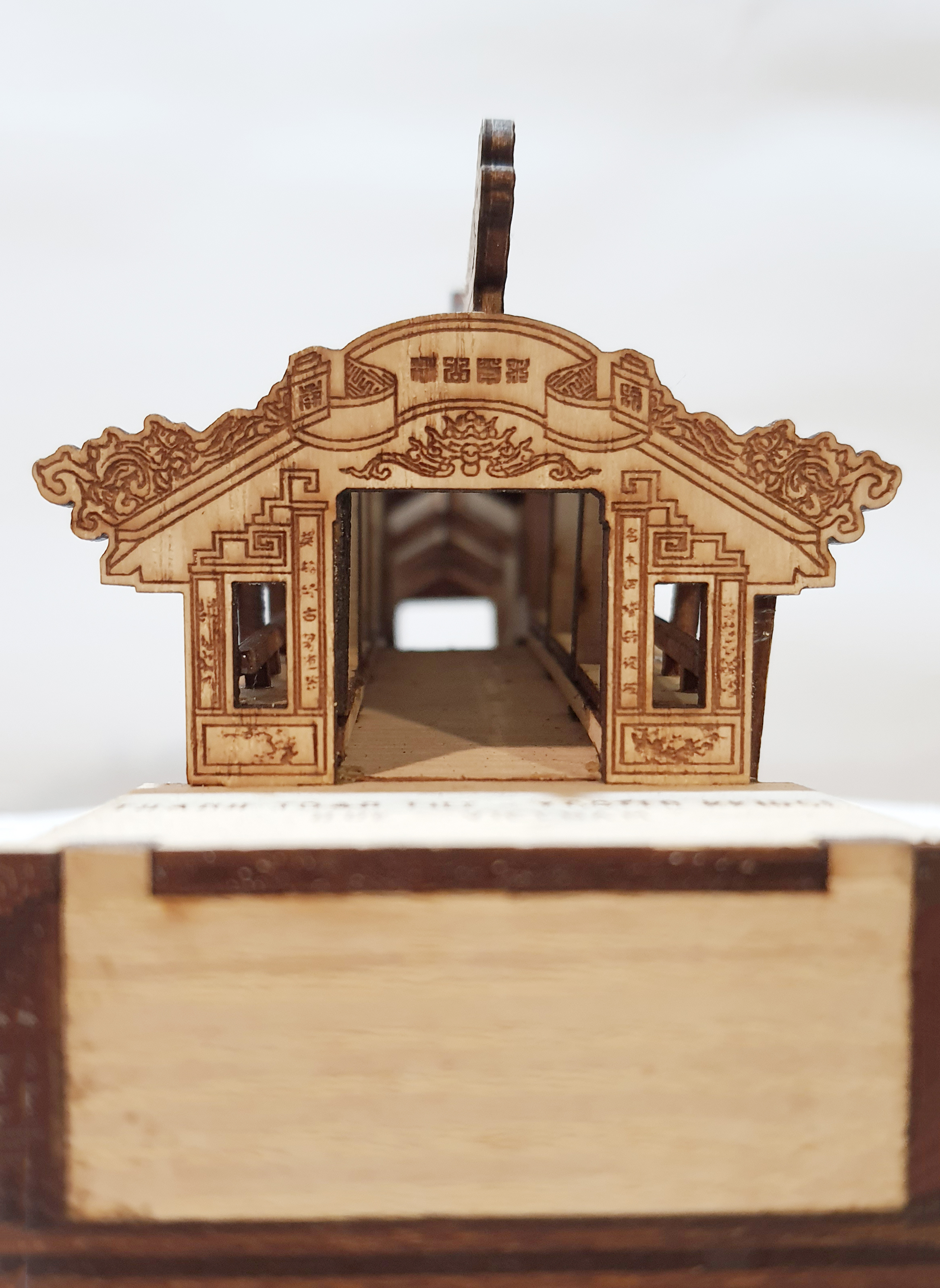 MÔ HÌNH CẦU NGÓI THANH TOÀN HUẾ 3D