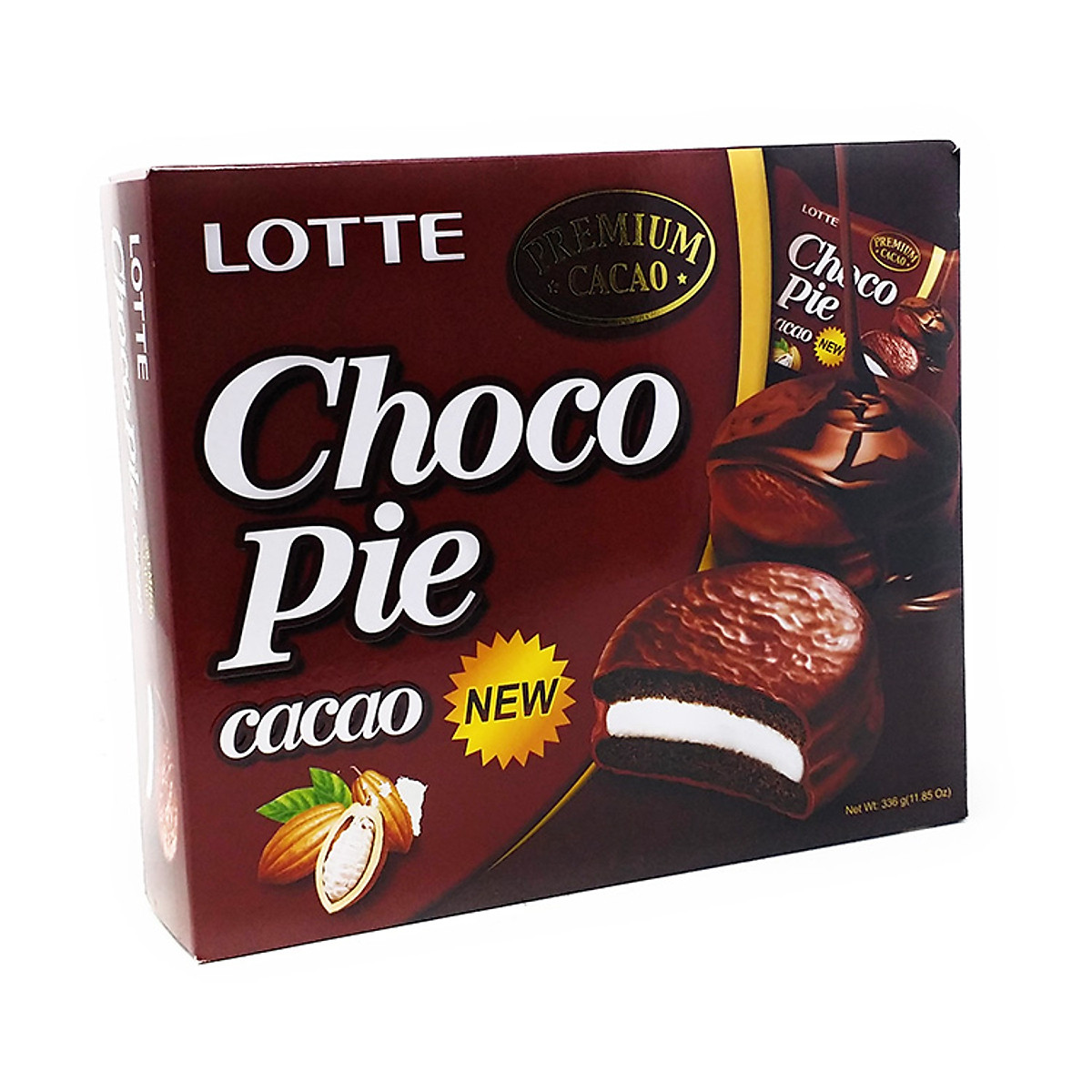 Bánh Lotte Choco pie vị cacao hộp 336g