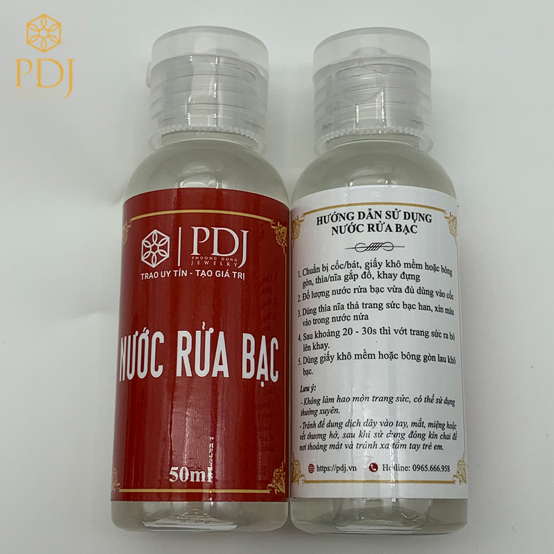 Nước rửa trang sức bạc PDJ - Trang sức PDJ - SP000415 - dung tích 50ml