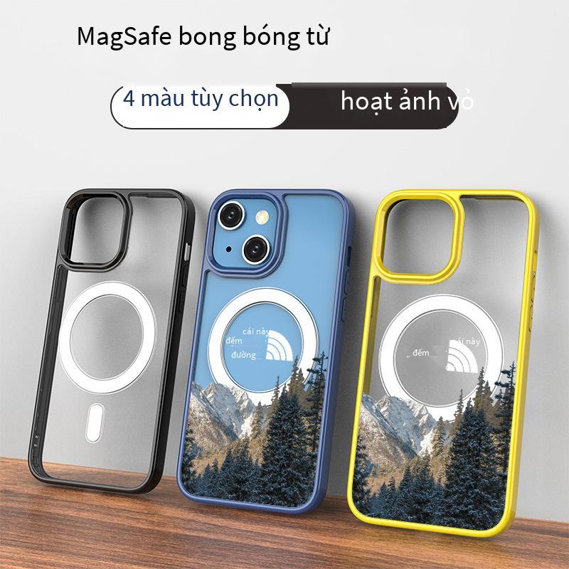 Đảm bảo chất lượng Vỏ điện thoại di động Apple 14Pro hút từ tính 14proamx chống rơi magsafe mới trong suốt cho Amazon