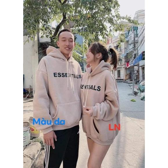 Áo hoodie ESSENTI chữ ngực TH6