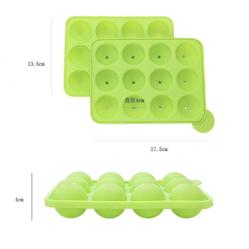 Khuôn silicon làm KẸO MÚT viên tròn hình khối - SILICONKEO02