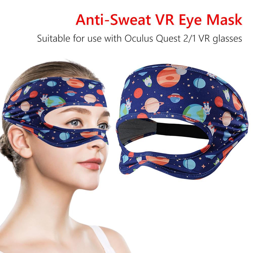 Kính 3D VR Mặt nạ mắt cho Oculus Quest 2 Đàn hồi có thể điều chỉnh Dây đeo thấm mồ hôi thoáng khí Phụ kiện tai nghe thực tế ảo Màu sắc: 08