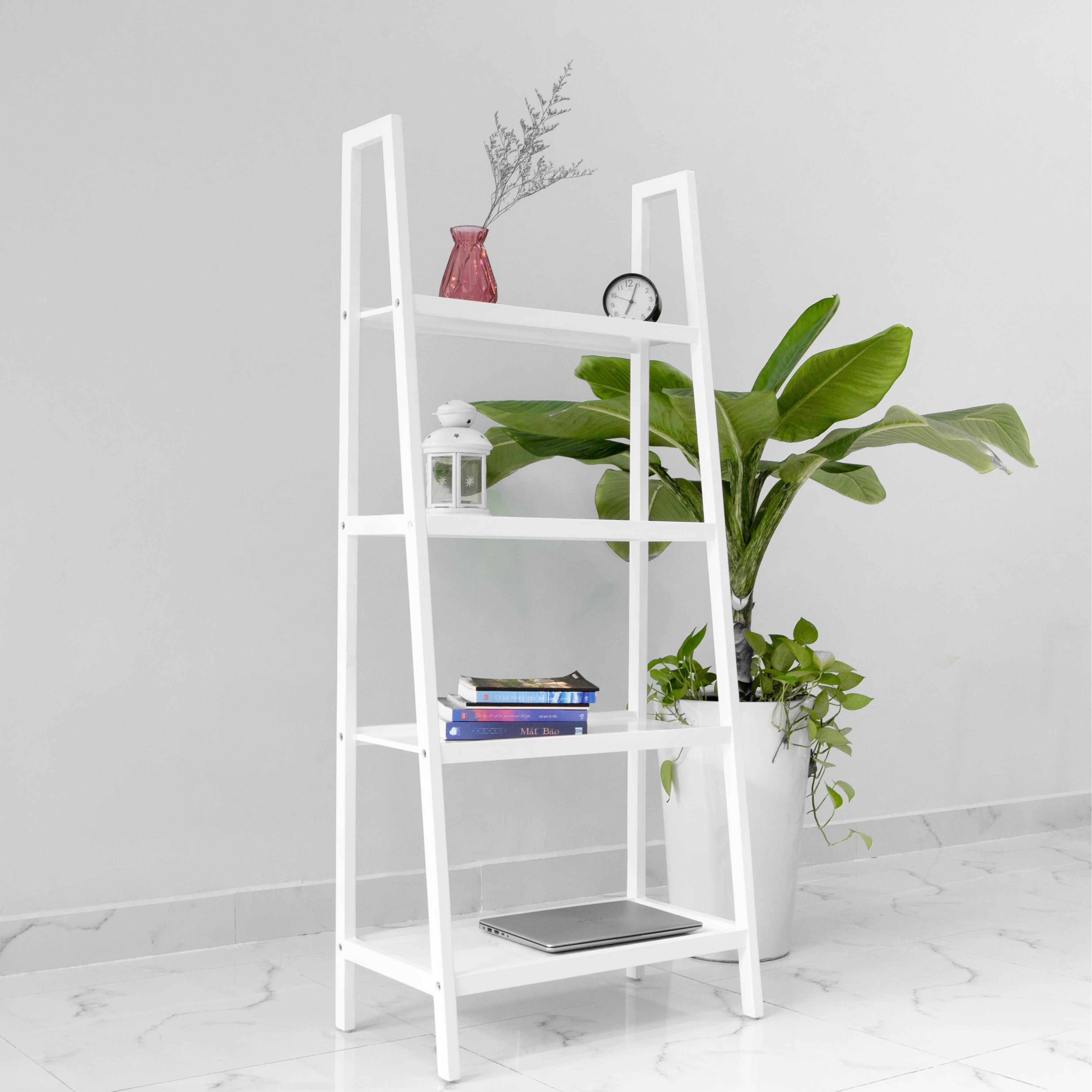 KỆ SÁCH HÀN QUỐC 4 TẦNG HÀN QUỐC MÀU TRẮNG - A BOOKSHELF 4F SIZE L WHITE