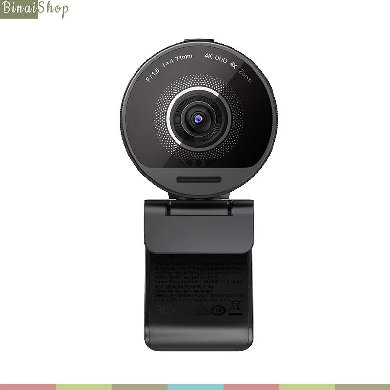 Emeet SmartCam S800 - Webcam UHD-4K Họp Trực Tuyến Góc Rộng FOV, Tốc Độ 60FPS, Lấy Nét Tự Động - Hàng chính hãng
