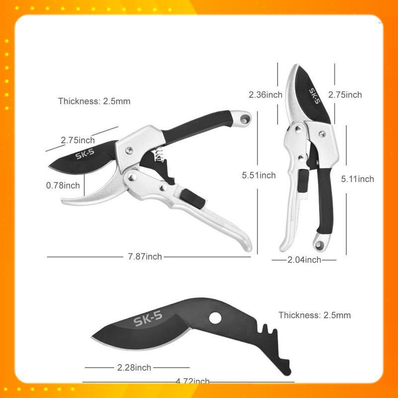 KÉO CẮT TỈA CÂY CẢNH NHẬP KHẨU - HỢP KIM SK5