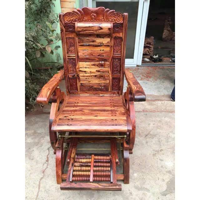 Ghế Lười, Ghế Thư Giãn Gỗ Cẩm Lai,ghế lười gỗ cẩm kích thước cao 117 cm phủ bì 72 cm khung sườn dầy đều 4 cm