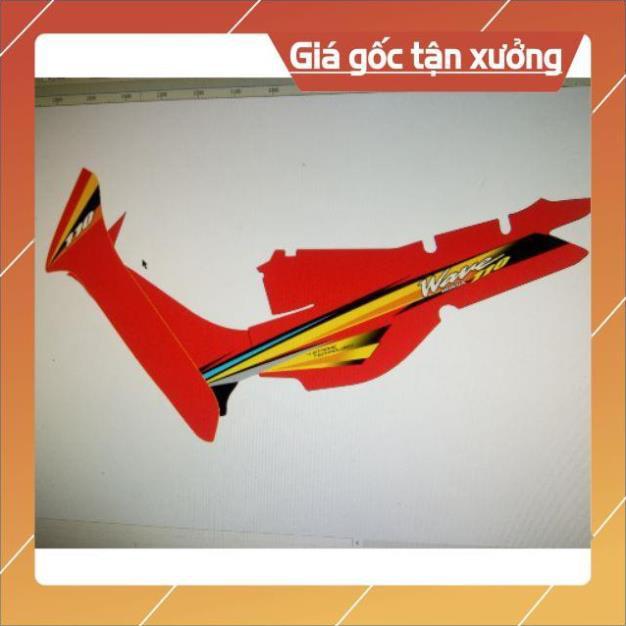 Tem rời wave đời đầu 110 dán xe đỏ