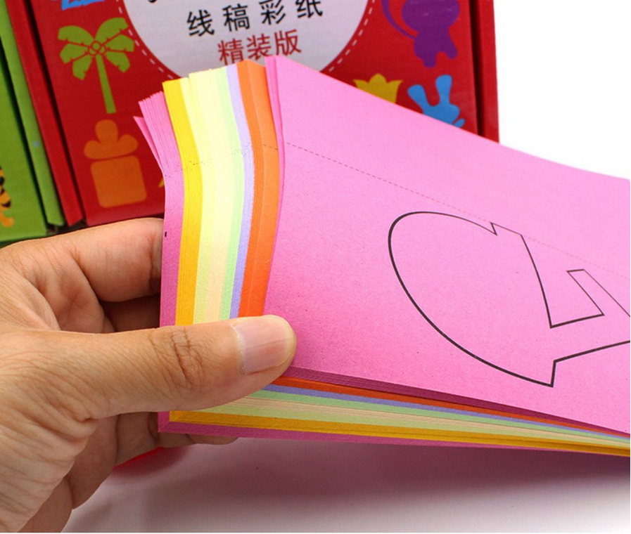 Bộ sách cắt giấy đồ chơi ORIGAMI cho bé -  96 trang nhiều hình độc đáo - Giao mẫu ngẫu nhiên