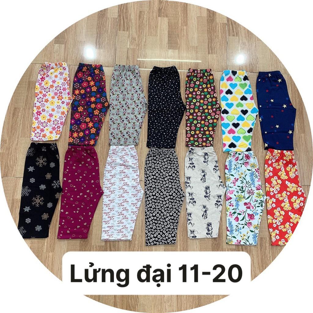 (VẢI XUẤT XỊN) QUẦN LEGGING LỬNG/QUẦN LỬNG HOẠ TIẾT THUN COTTON 4 CHIỀU XUẤT DƯ MỀM MỊN MÁT 9-41KG