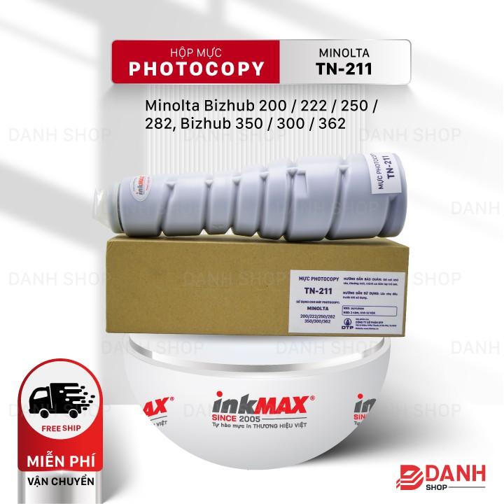 Hộp mực TN-211-inkMAX cho máy Photocopy Minolta Bizhub 200 / 222 / 250 / 282, Bizhub 350 / 300 / 362 - Hàng chính hãng