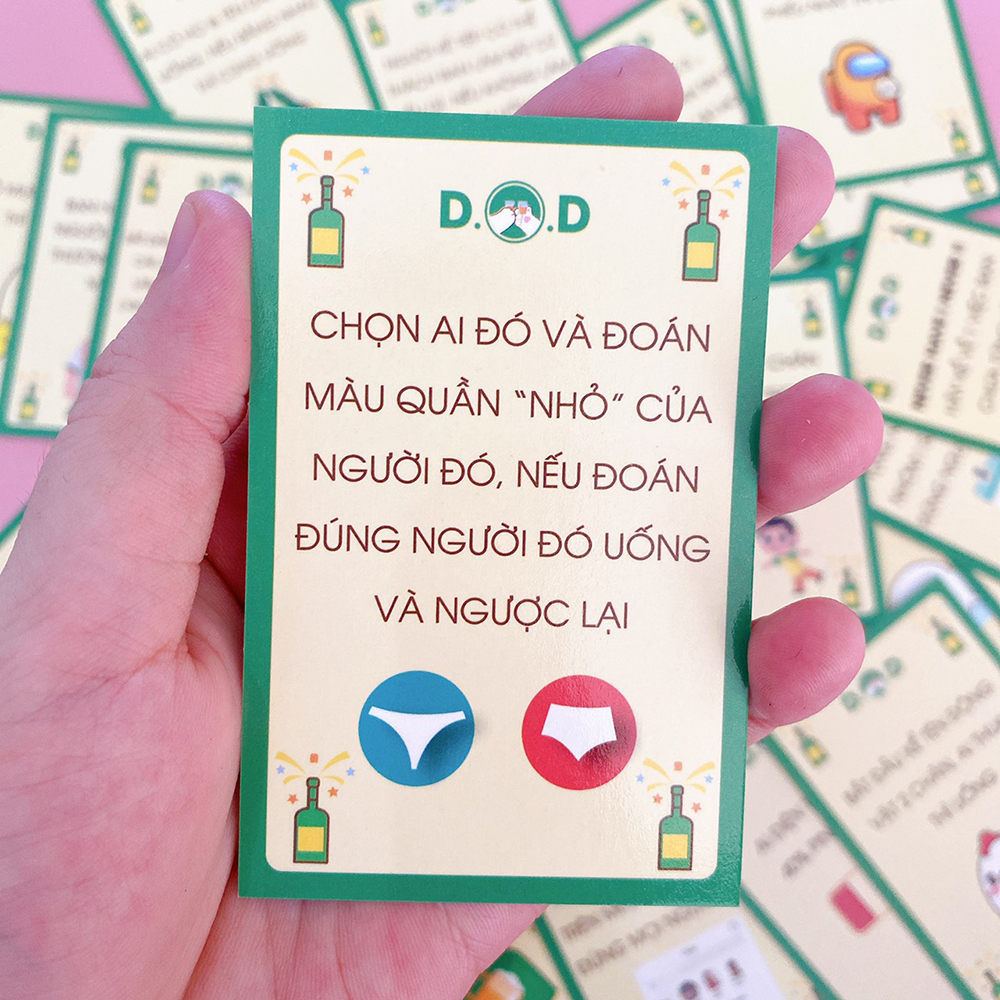 Bộ Bài Drinking Card Game XÕA Sắc Thái 16+ 60 Lá Cho Bữa Tiệc Ăn Nhậu Uống Bùng Cháy Cuộc Vui &amp; Thăng Hoa Cảm Xúc !