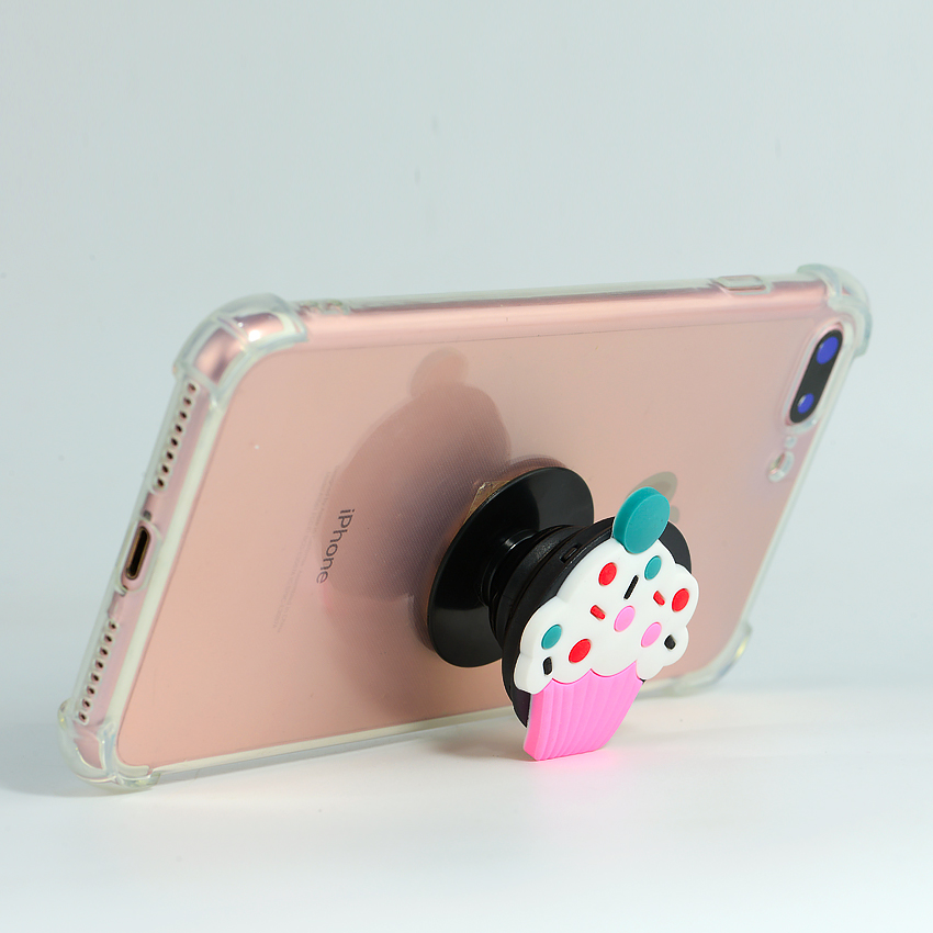 Gía đỡ điện thoại đa năng, tiện lợi - PopSockets - Hình Hoạt hình 3D - Bánh Sinh Nhật - Hàng Chính Hãng
