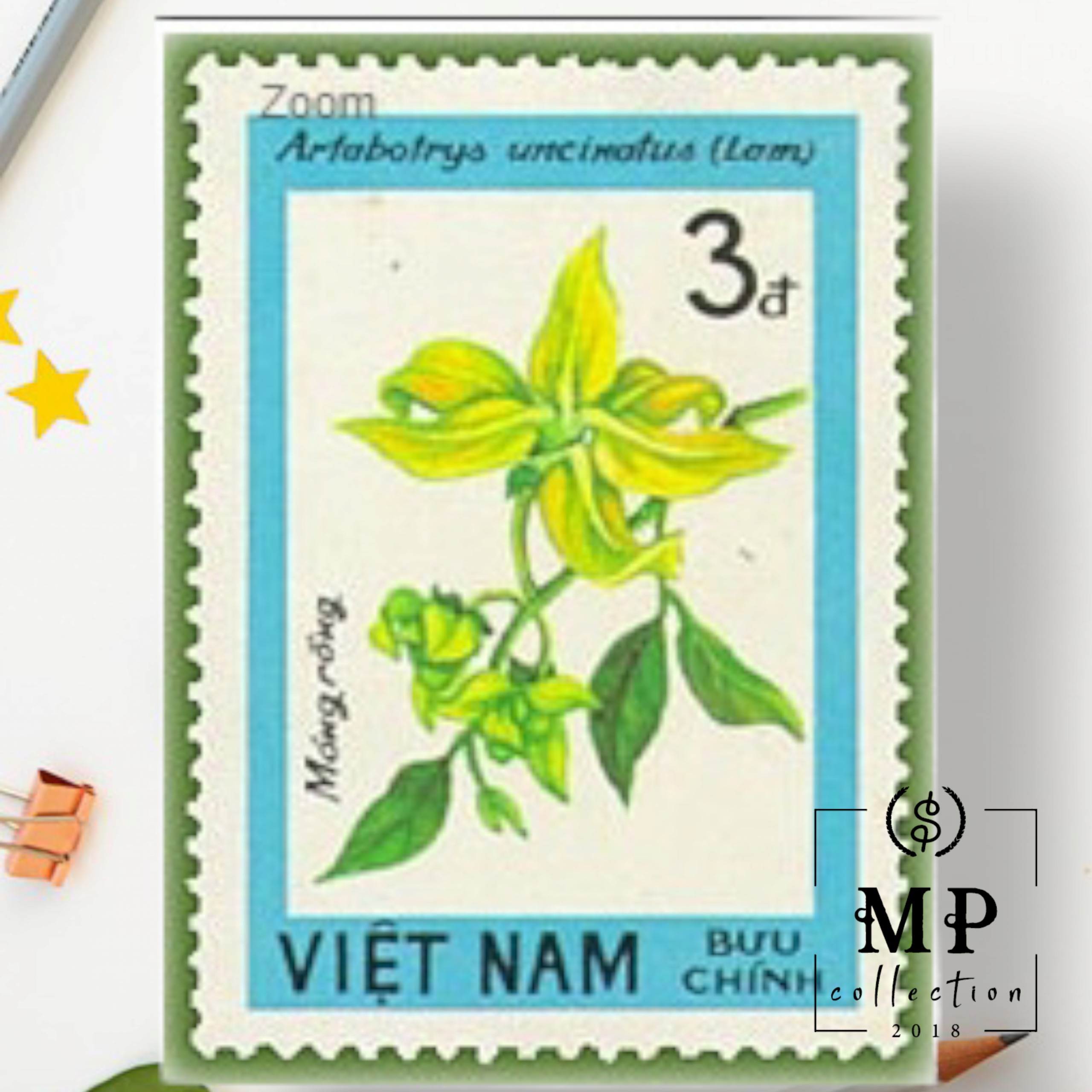 Tem sưu tập MS 435 Tem CTO Việt Nam Hoa rừng 1984