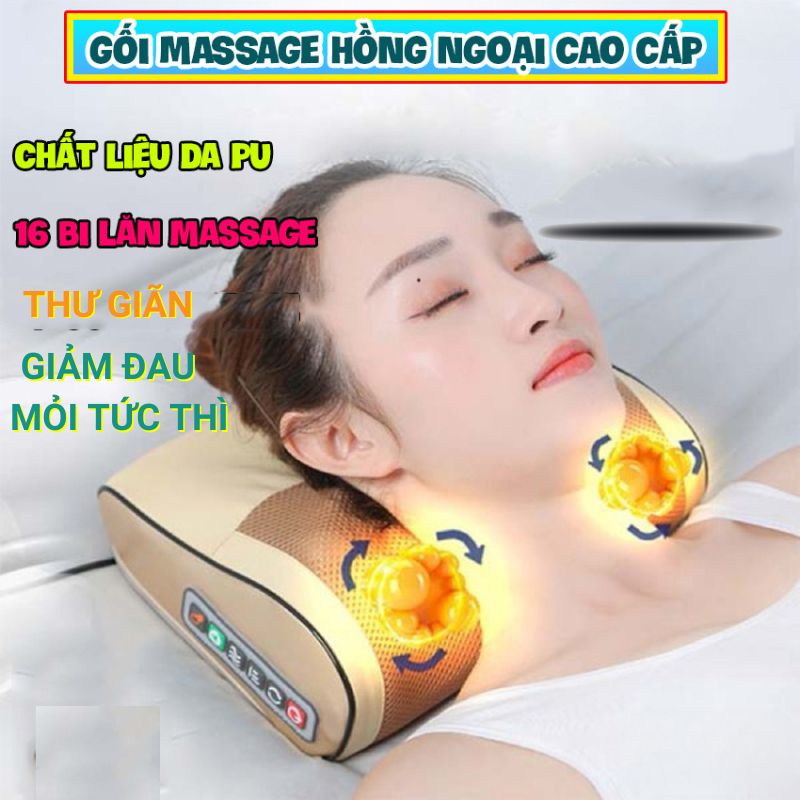 Đệm massage cao cấp - Đệm mát xa - Nệm massage toàn thân đa điểm rung - Đệm ghế matxa toàn thân có hồng ngoại, chất liệu da dễ vệ sinh, 12 túi khí, 20 bi massage, 3 chế độ phù hợp mọi lứa tuổi