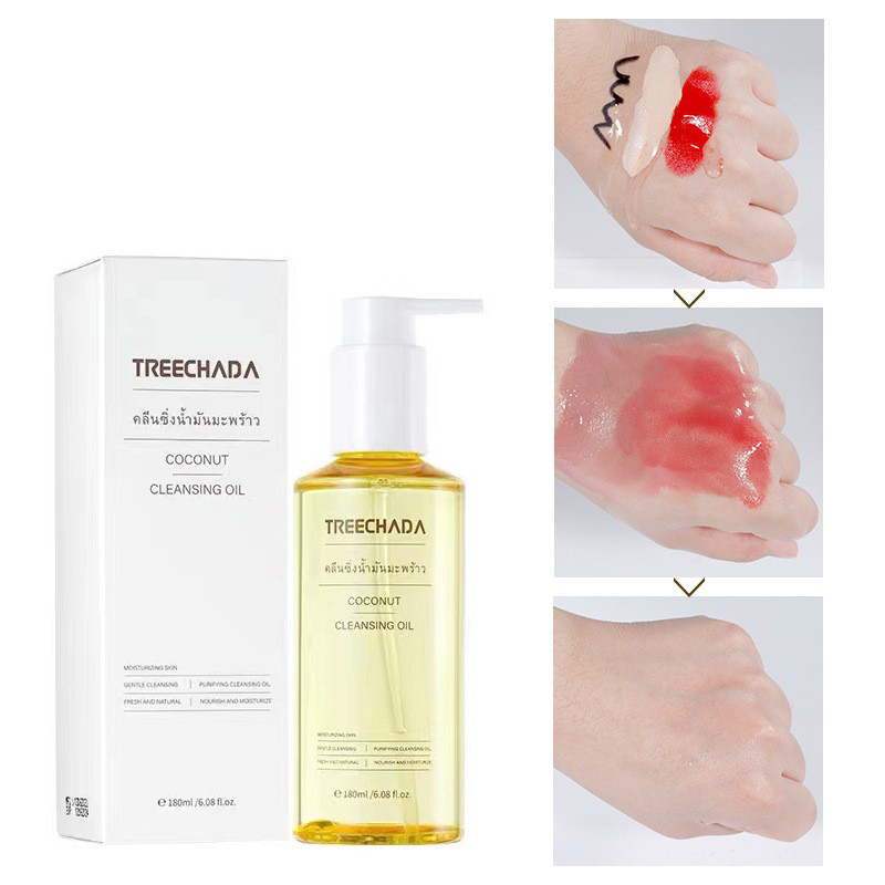 Dầu tẩy trang dầu dừa TreeChada Coconut Cleansing Oil Thái Lan 180ml