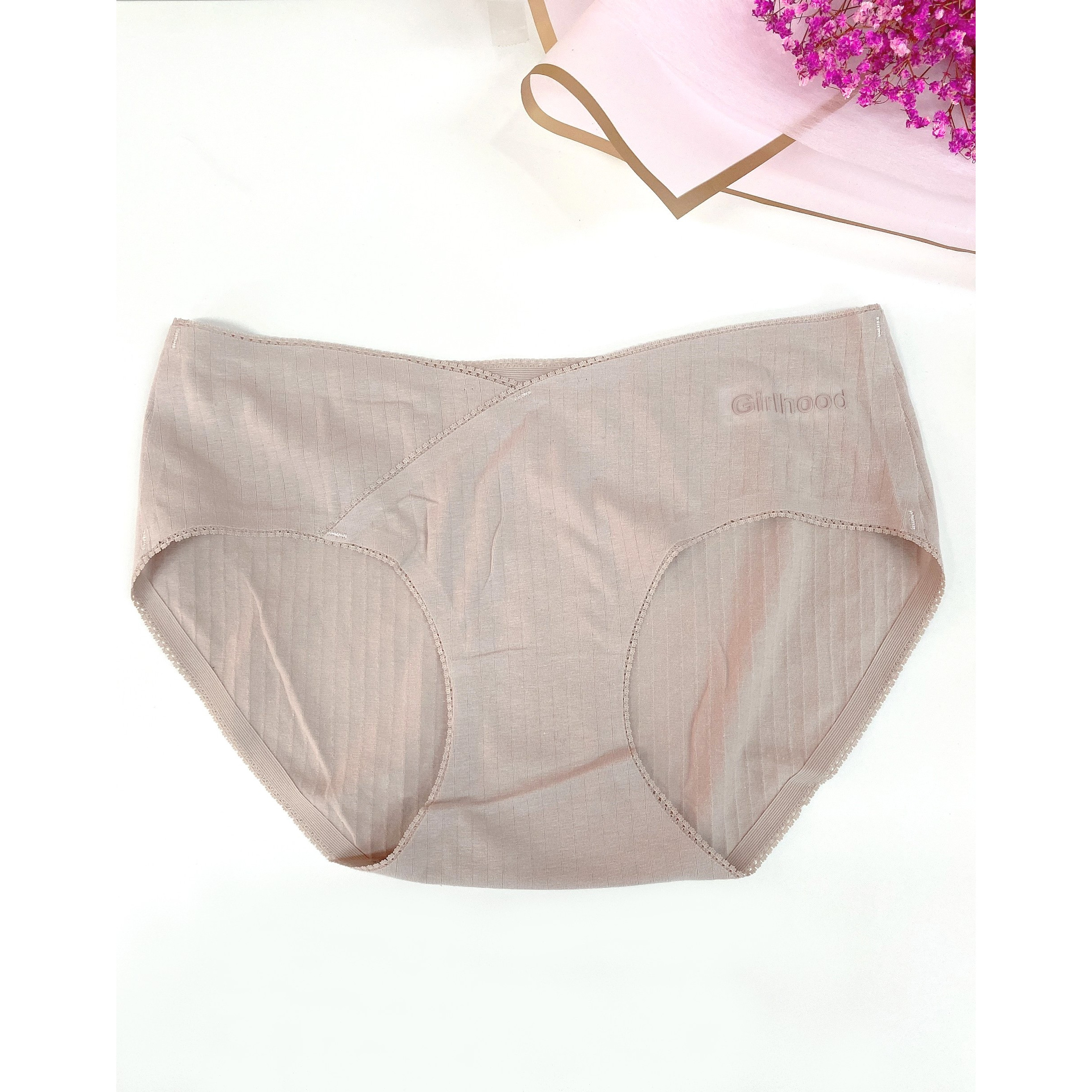 Quần lót nữ Sayhome F133979-cotton màu hồng , ruốc,đen , xanh biển,tím