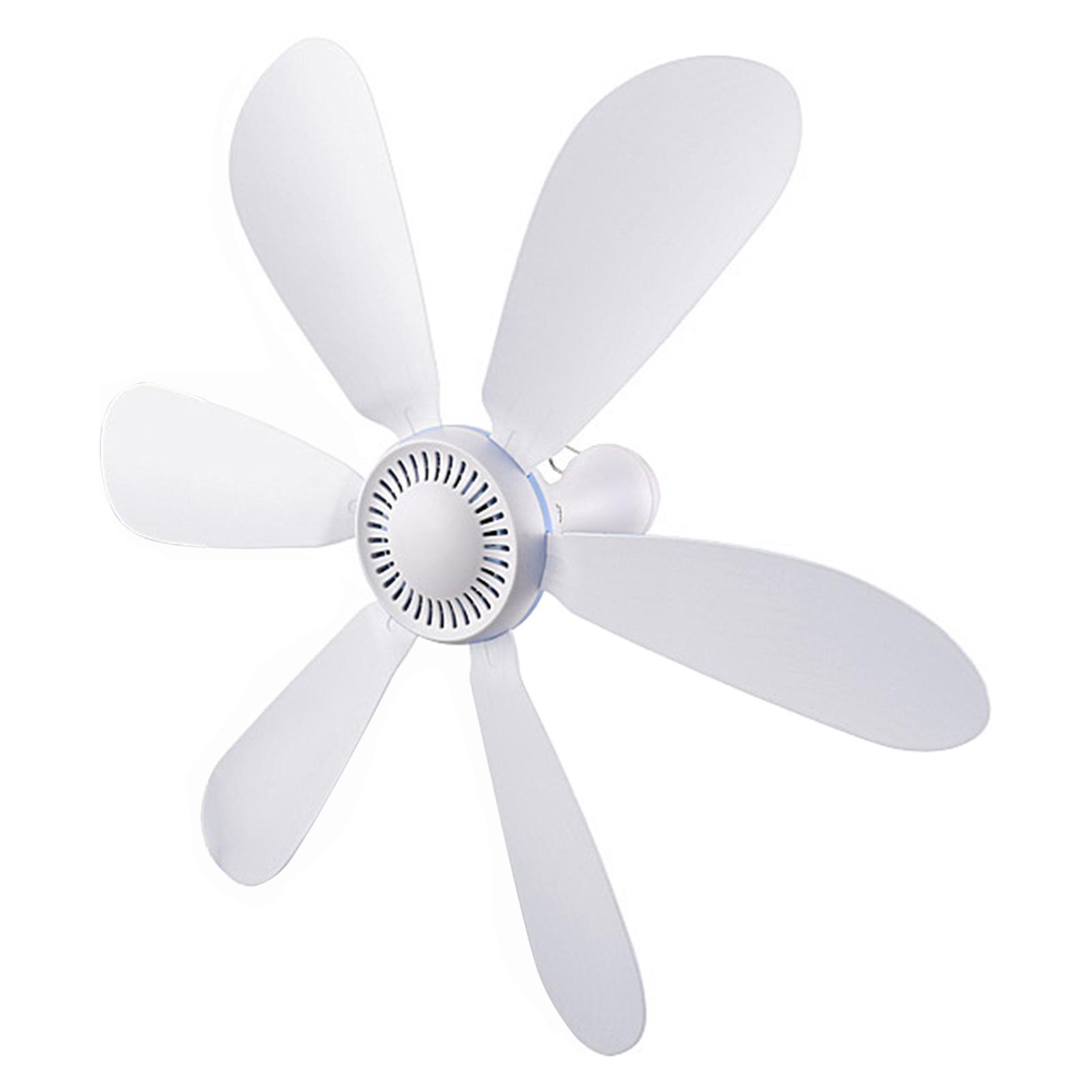 2Pcs Portable Mini USB Ceiling Fan USB Power Hanging Fan Air Circulator Quiet