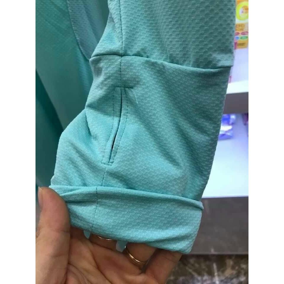 Áo chống nắng dáng ngắn nữ có túi cuộn