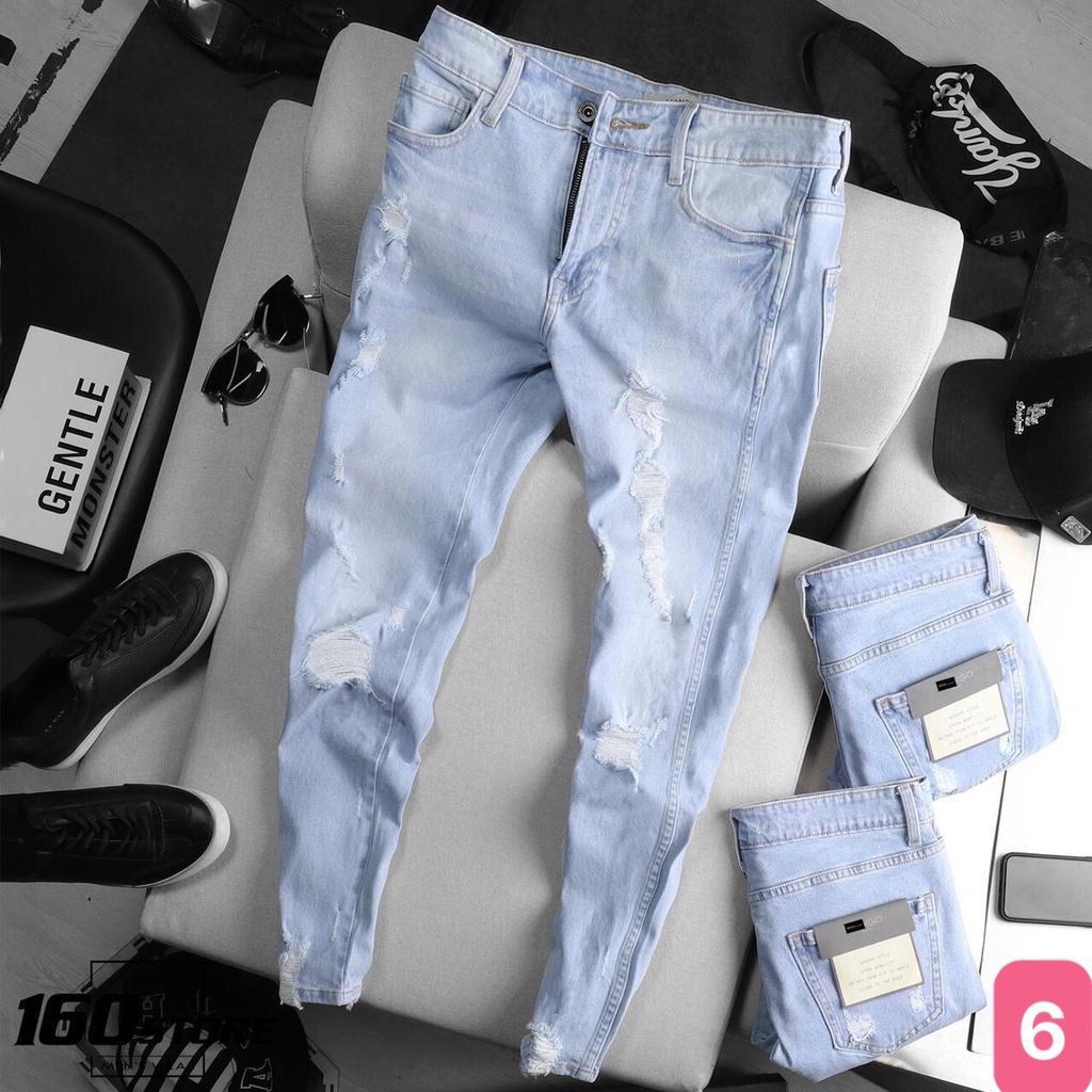 Quần jean nam xám nhạt trơn không rách chất jeans bò cao cấp co dãn 4 chiều, quần rin nam đẹp Havdo 74 mẫu mới