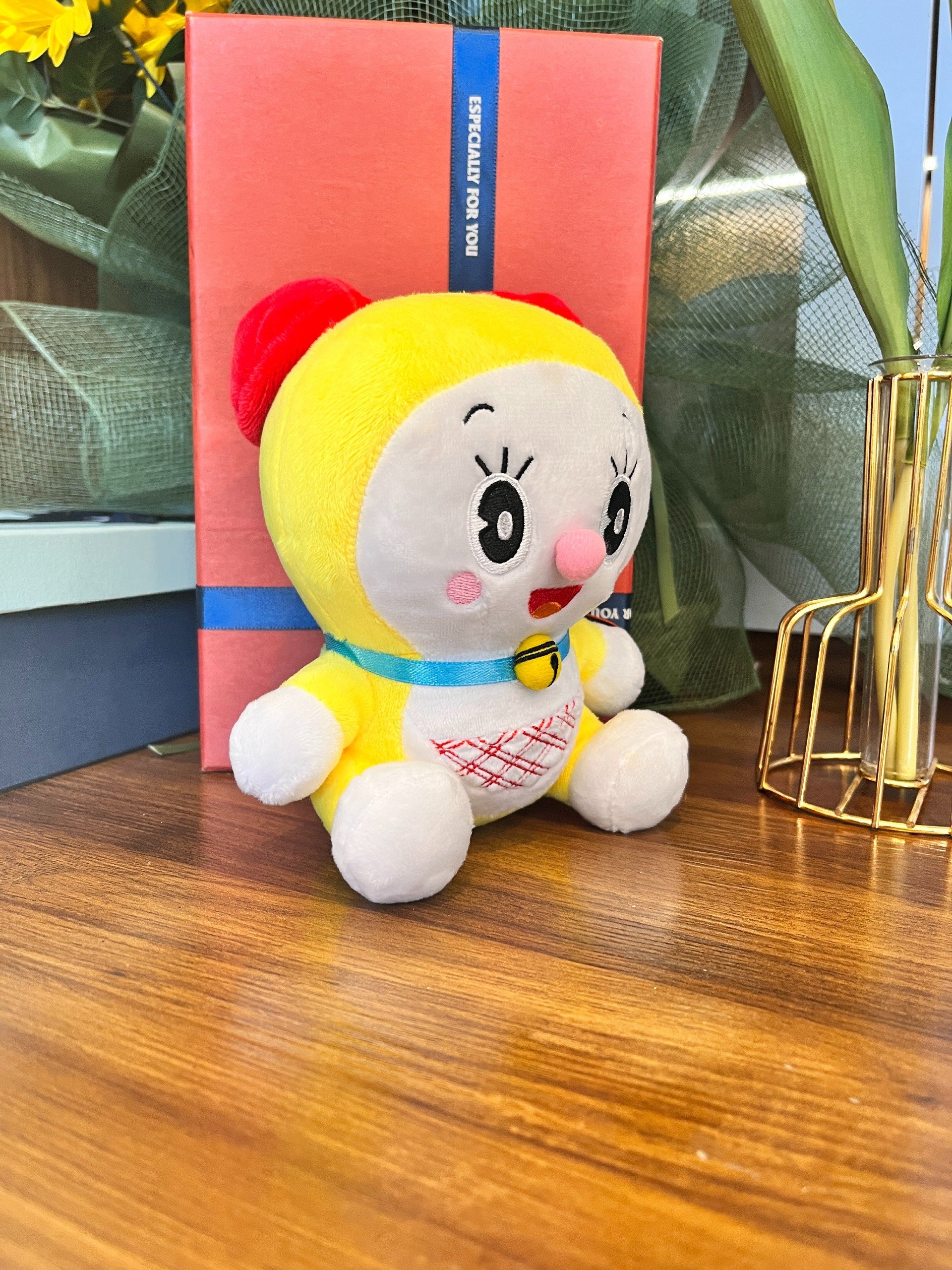 Gấu bông Dorami, Gấu bông nhỏ, Quà tặng đáng yêu cho bé, Thú bông Dorami size S cao 17cm  - Sản Phẩm Có Bản Quyền, Phân Phối Bởi Teenbox