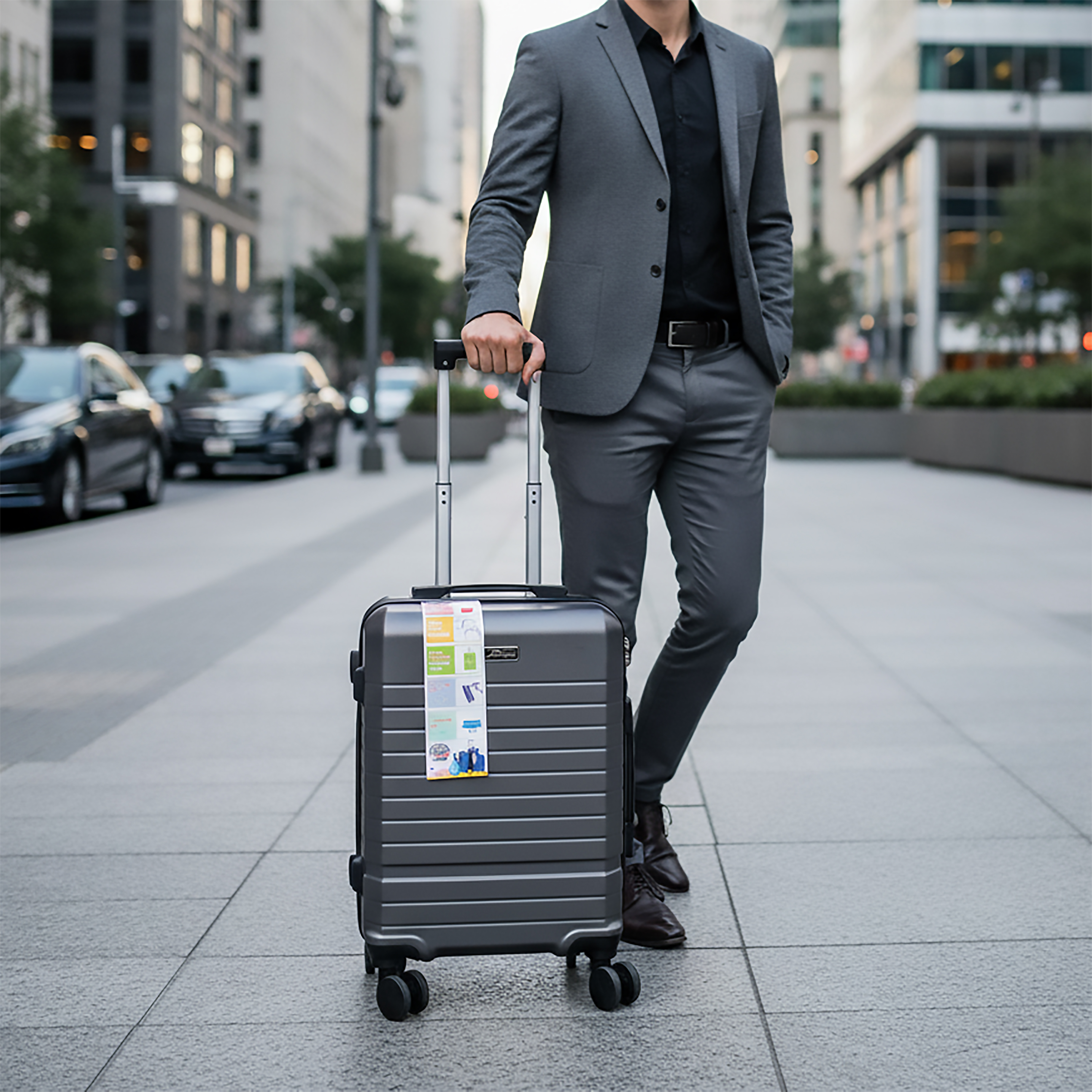 Vali Xbags Dark Titan Pro Xb 6104 khoá TSA cổng sạc USB tiện lợi