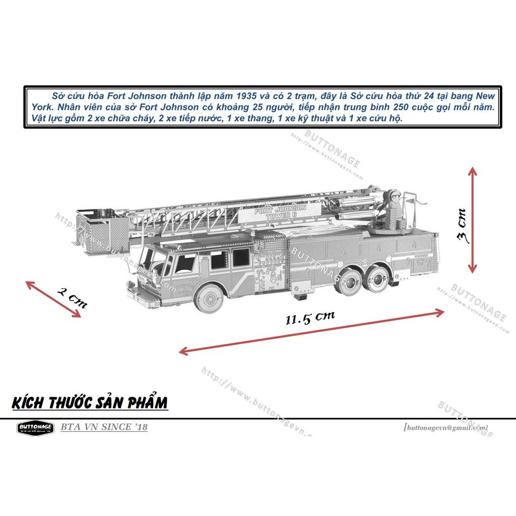 Mô Hình Lắp Ráp 3d Xe Thang Sở Cứu Hỏa New York