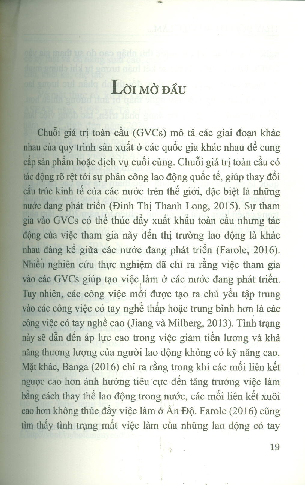 Thay Đổi Cơ Cấu Việc Làm Và Thu Nhập Của Lao Động Việt Nam Trong Bối Cảnh Tham Gia Vào Chuỗi Giá Trị Toàn Cầu (Sách chuyên khảo) - TS. Phạm Minh Thái (Chủ biên)