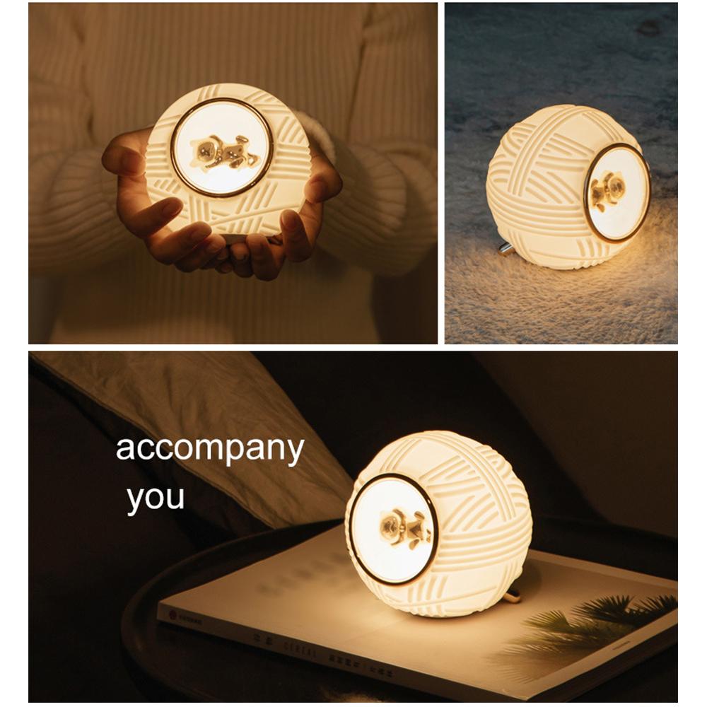 Kids Night Light USB Music Player with Auto-Off Timer Built-in 800mAh Rechargeable Battery 3 Brightness Levels Baby Sleep Soother Lamp for Living Room Bedroom Bedside Nursery